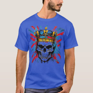 Camiseta Esqueleto Patriótico Skull Estados Unidos 4 De Jul