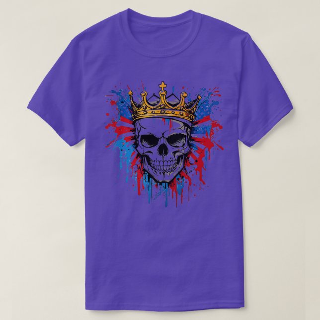 Camiseta Esqueleto Patriótico Skull Estados Unidos 4 De Jul (Diseño del anverso)