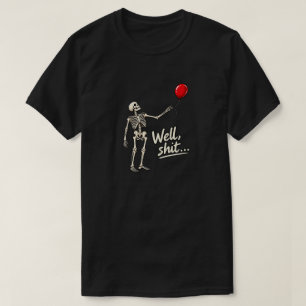 Camiseta Esqueleto Perdió Globo, Humor Oscuro Halloween