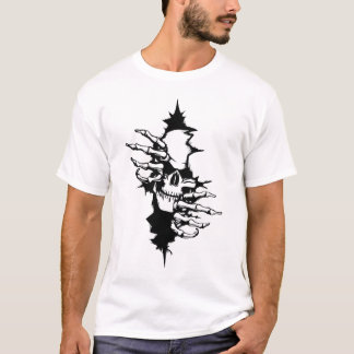 Camiseta Esqueleto rasgando a través