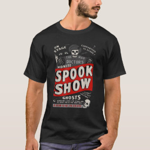 Camiseta Esqueleto retro Halloween Película de Horror Media