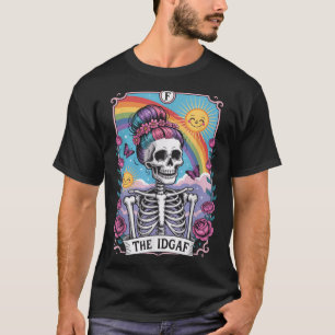 Camiseta Esqueleto Sarcástico La Tarjeta de Tarot Divertida