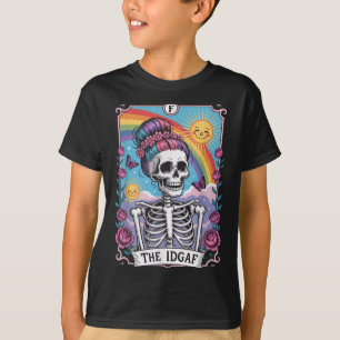 Camiseta Esqueleto Sarcástico La Tarjeta De Tarot Divertida
