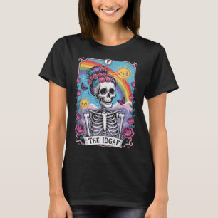 Camiseta Esqueleto Sarcástico La Tarjeta de Tarot Divertida
