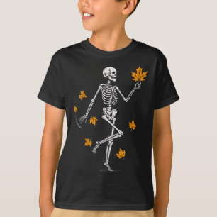 Camiseta Esqueleto Soky Baile Otoño Halloween Día de Acción