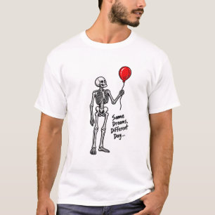 Camiseta Esqueleto Soñador de Halloween