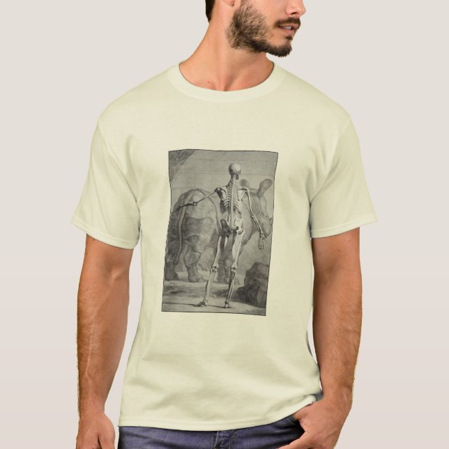Camiseta Esqueleto y rinoceronte (Anverso)