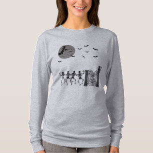 Camiseta Esqueletos Bailando En La Noche
