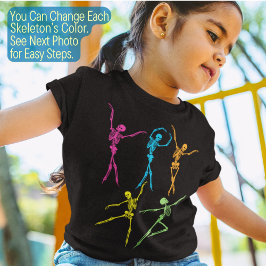 Camiseta Esqueletos bailarines divertidos Ballerina Hallowe