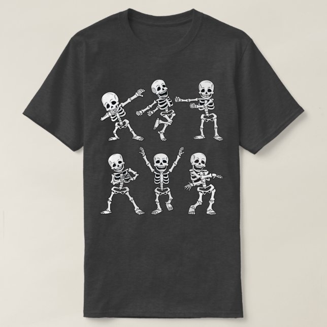 Camiseta Esqueletos bailarines niños niños Chicas H (Diseño del anverso)