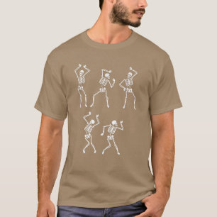 Camiseta Esqueletos bailarines sacuden a Bones Halloween Sc