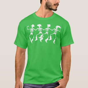 Camiseta Esqueletos bailarines Spooky Halloween Cowboys Lin