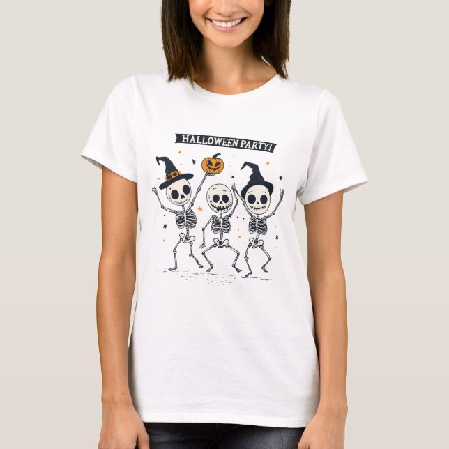 Camiseta Esqueletos danzantes (Anverso)