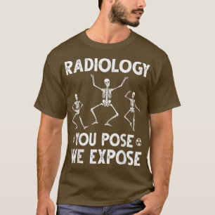 Camiseta Esqueletos danzantes Humor radiológico de rayos X