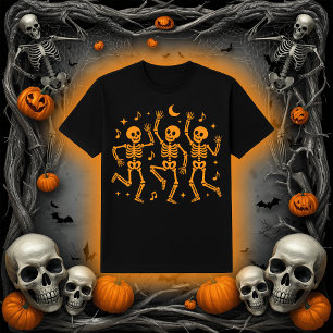 Camiseta Esqueletos danzantes Tiempo de Fiesta espeluznan
