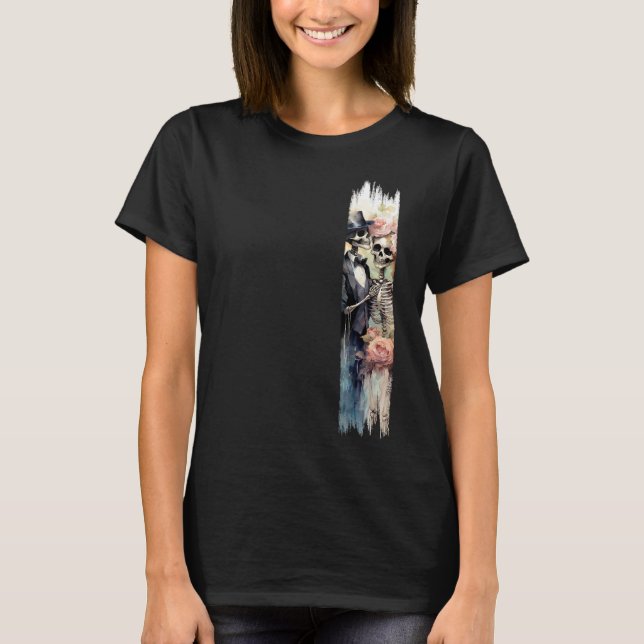 Camiseta Esqueletos de amor eterno Pincel Pinza (Anverso)
