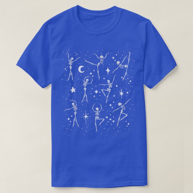 Camiseta Esqueletos de baile Celestial Moon Funny Vint de b (Diseño del anverso)