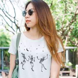Camiseta Esqueletos de baile de Halloween