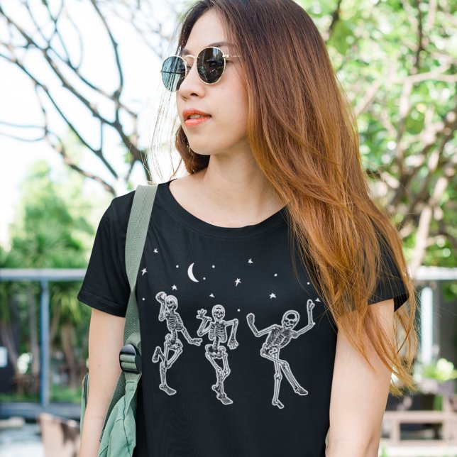 Camiseta Esqueletos de baile de Halloween (Subido por el creador)