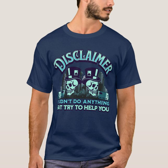 Camiseta Esqueletos de exención de responsabilidad (Anverso)