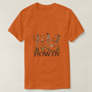Camiseta Esqueletos de Howdy Halloween