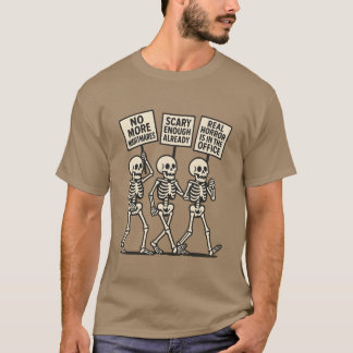 Camiseta Esqueletos de la marcha con diseño de Rótulos de p