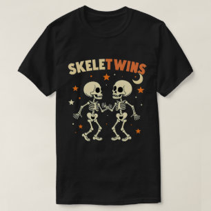 Camiseta Esqueletos de los gemelos de Halloween ganan esque
