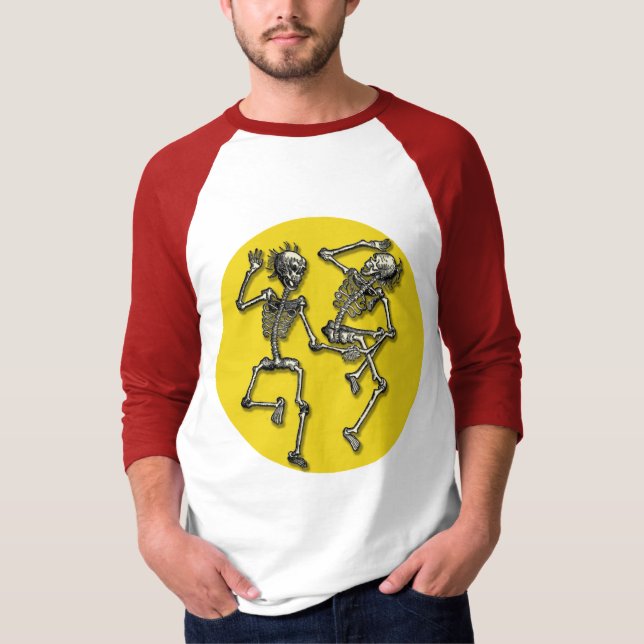 Camiseta Esqueletos del baile con la Luna Llena para (Anverso)