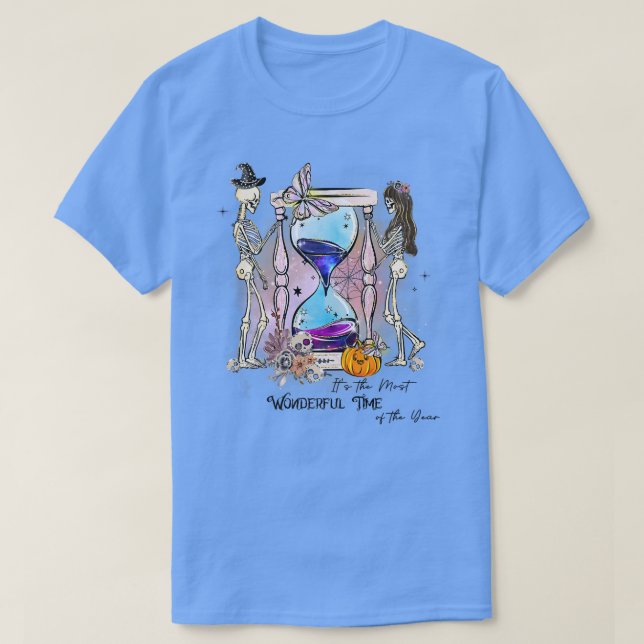 Camiseta Esqueletos divertidos Halloween Tee Hourglass Jack (Diseño del anverso)