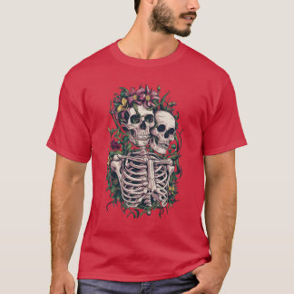 Camiseta Esqueletos enamorados chico