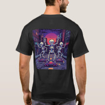 Esqueletos Geniales En El Diseño De Estilo Vaporwa