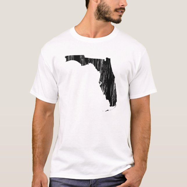 Camiseta Esquema apenado del estado de la Florida (Anverso)
