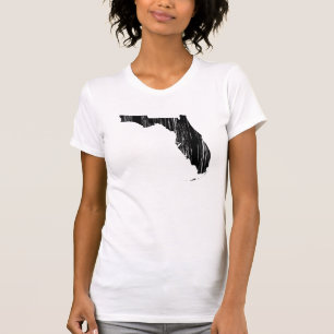Camiseta Esquema apenado del estado de la Florida