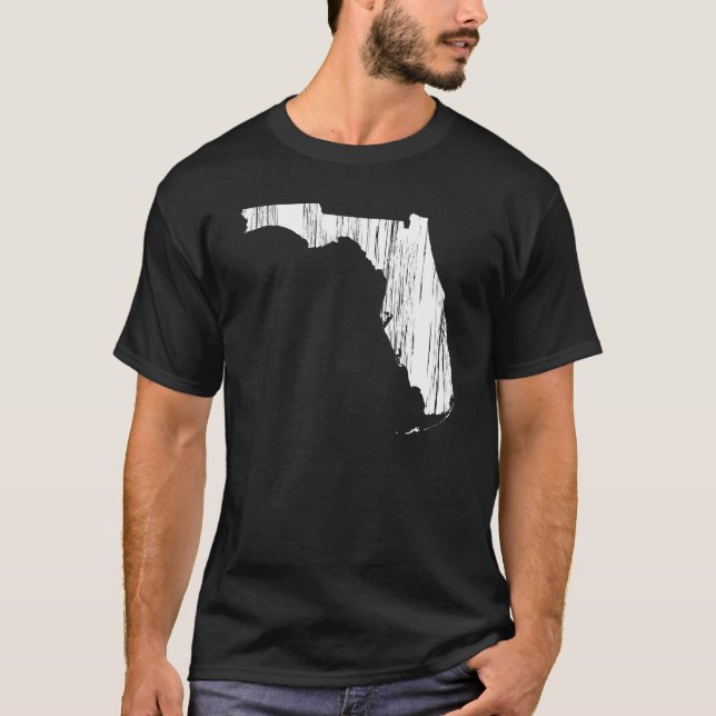Camiseta Esquema apenado del estado de la Florida (Anverso)