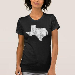 Camiseta Esquema apenado del estado de Tejas