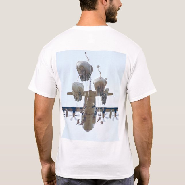 Camiseta ESQUEMA DE COMBATE DE EE. UU. - Paracaidista de EE (Reverso)