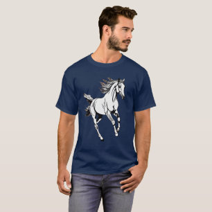 Camiseta Esquema de diseño de caballos de carreras