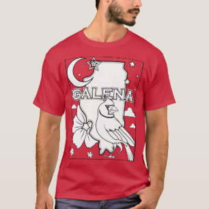 Camiseta esquema de estado de galena illinois TShirt