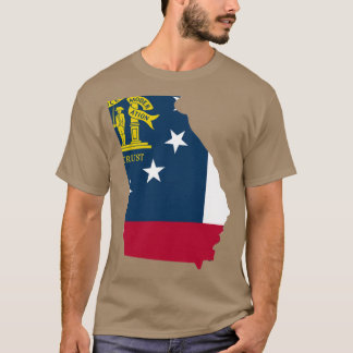 Camiseta Esquema de Georgia con bandera
