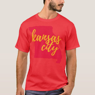 Camiseta Esquema de la ciudad de Kansas de Misuri