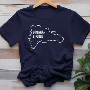 Camiseta Esquema de la línea fronteriza del mapa de país de