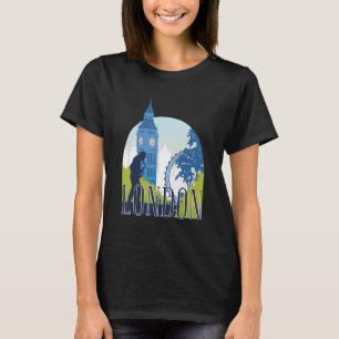 Camiseta Esquema de Silhouette para la línea aérea de la ci