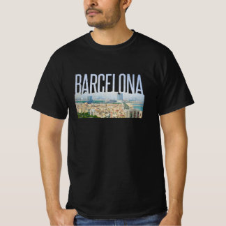 Camiseta Esquema de viaje simplista de Barcelona