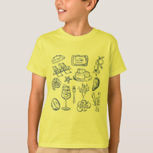 Camiseta Esquema de vida mediterráneo