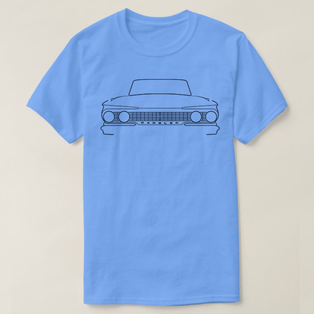 Camiseta Esquema del AMC Rambler Classic 1961 (Diseño del anverso)