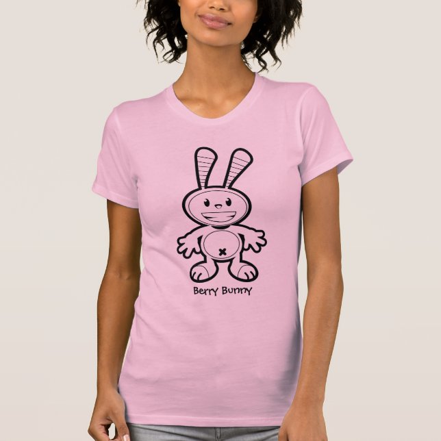 Camiseta Esquema del conejito de la baya (Anverso)