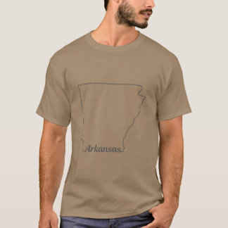 Camiseta Esquema del estado de Arkansas