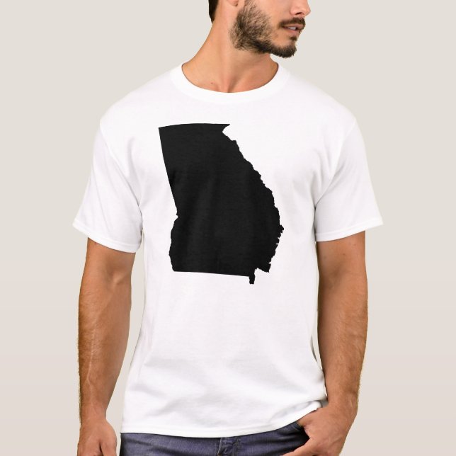 Camiseta Esquema del estado de Georgia (Anverso)