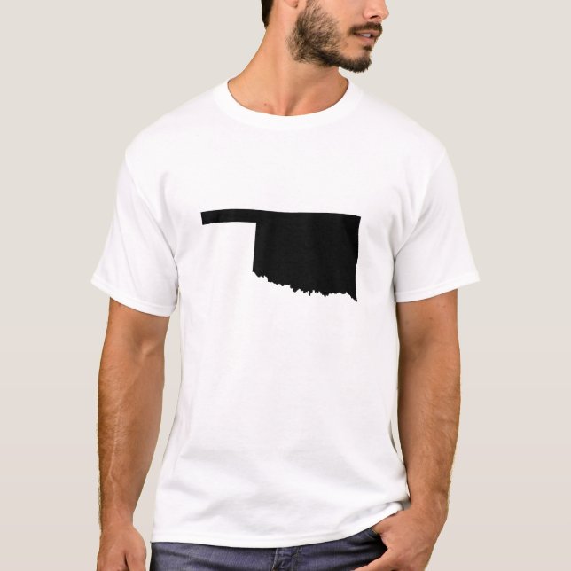 Camiseta Esquema del estado de Oklahoma (Anverso)