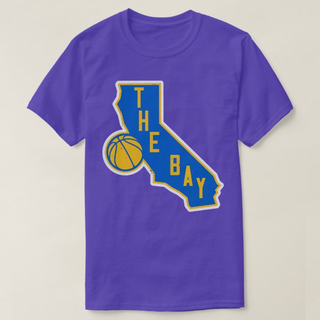 Camiseta Esquema del estado del baloncesto de la bahía (Diseño del anverso)